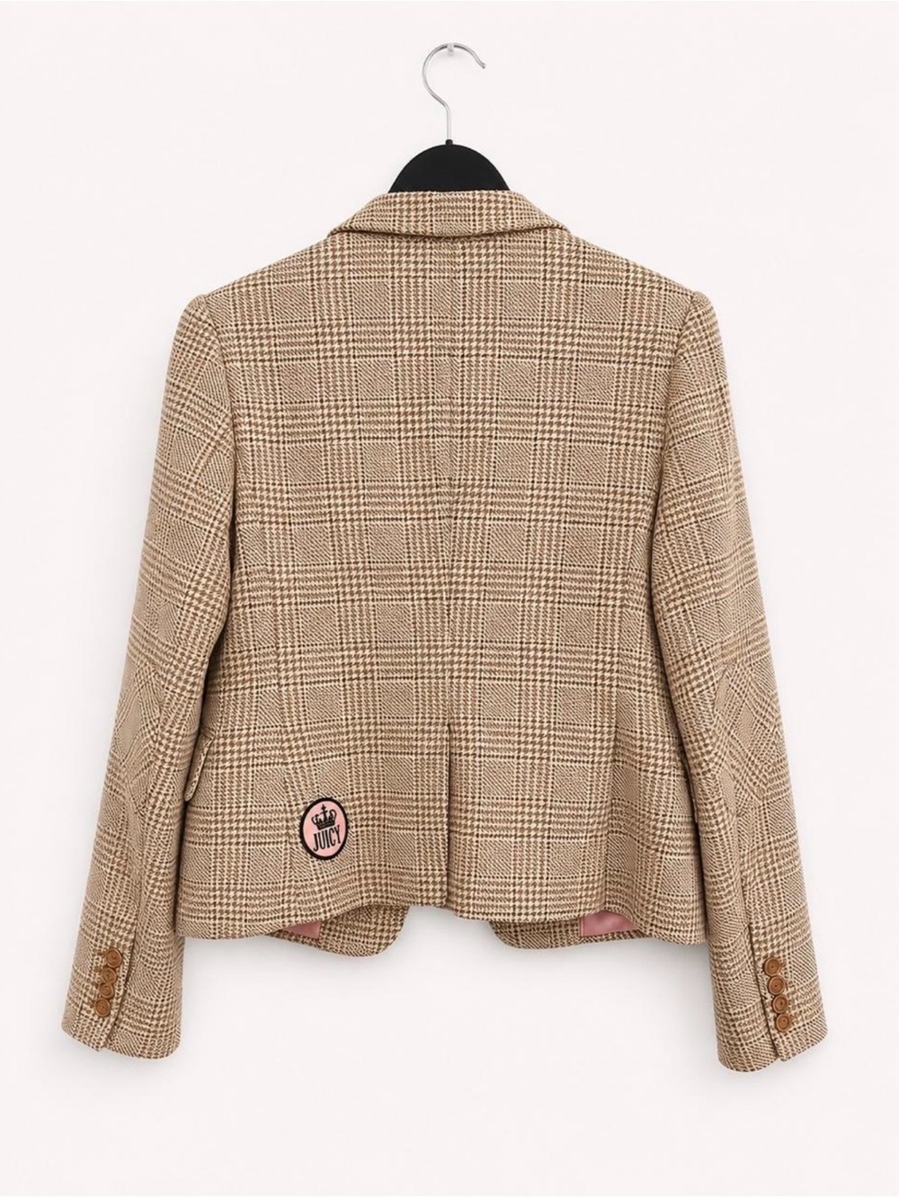 Vintage Juicy Couture Plaid Wool Blazer - Size Medium